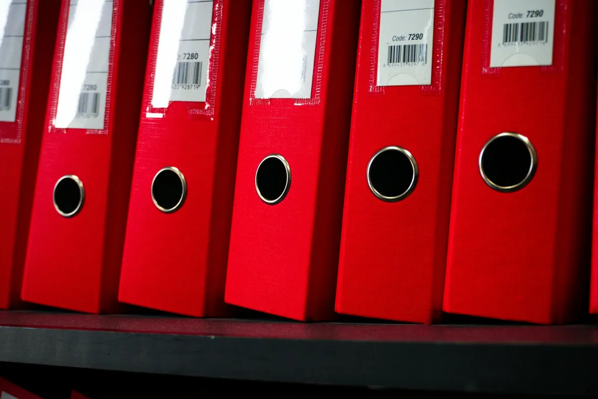 A compliance officer's workspace